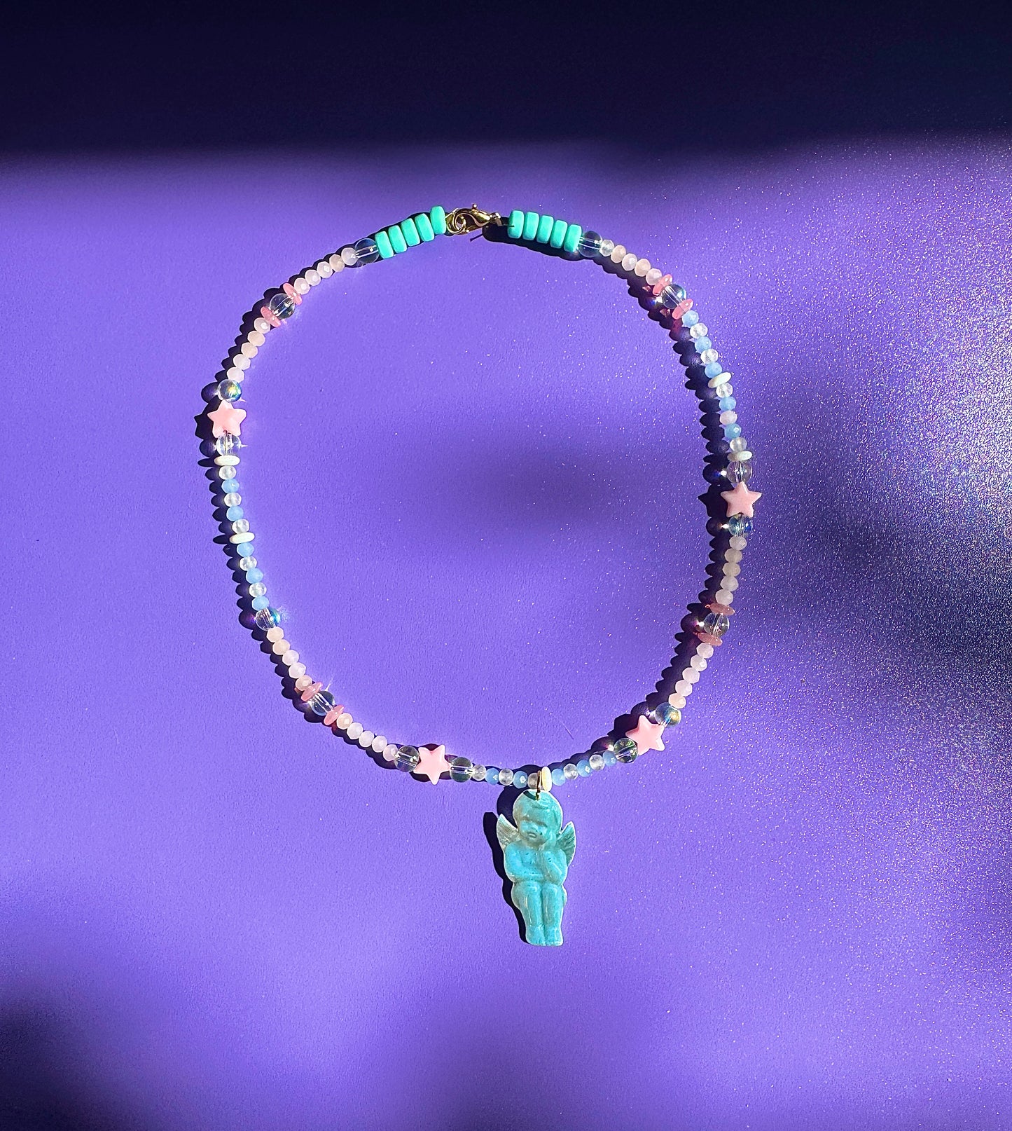 Angel beaded necklace
